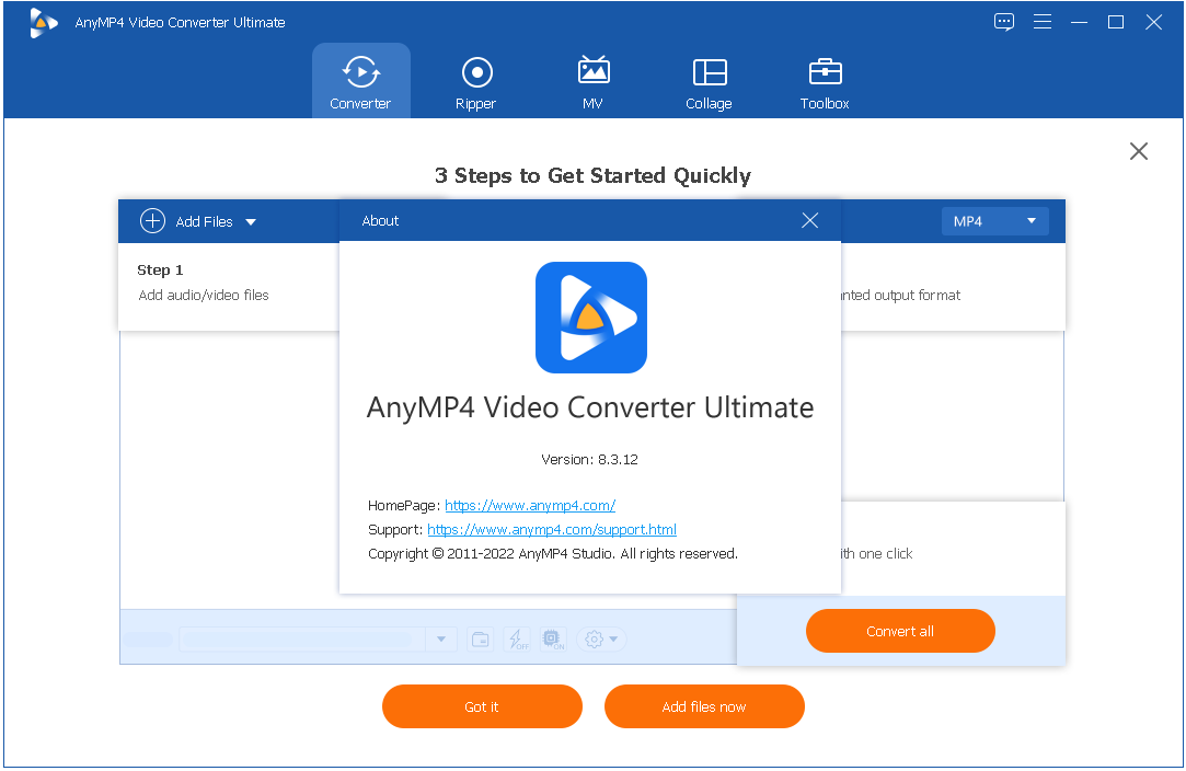 AnyMP4 Video Converter Ultimate Crack v10.3.32 + Terbaru