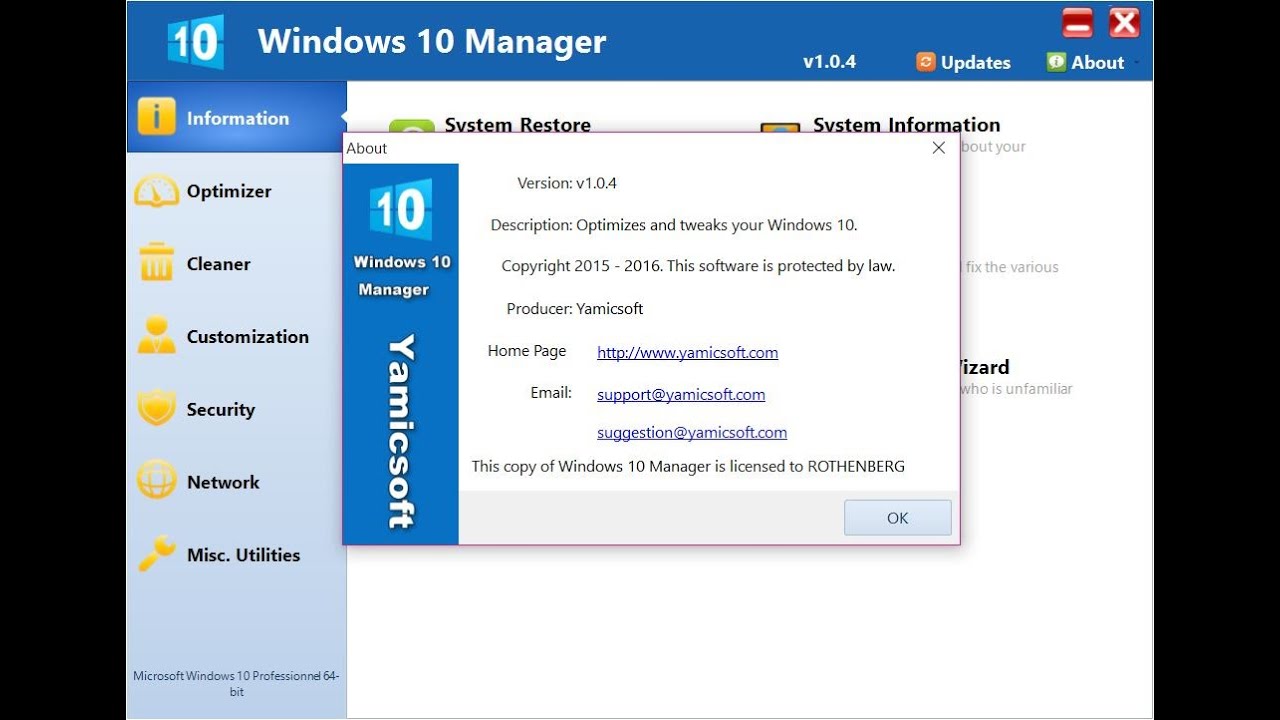 Windows 10 Manager Kuyhaa 3.7.4 + Patch Terbaru Versi Unduh