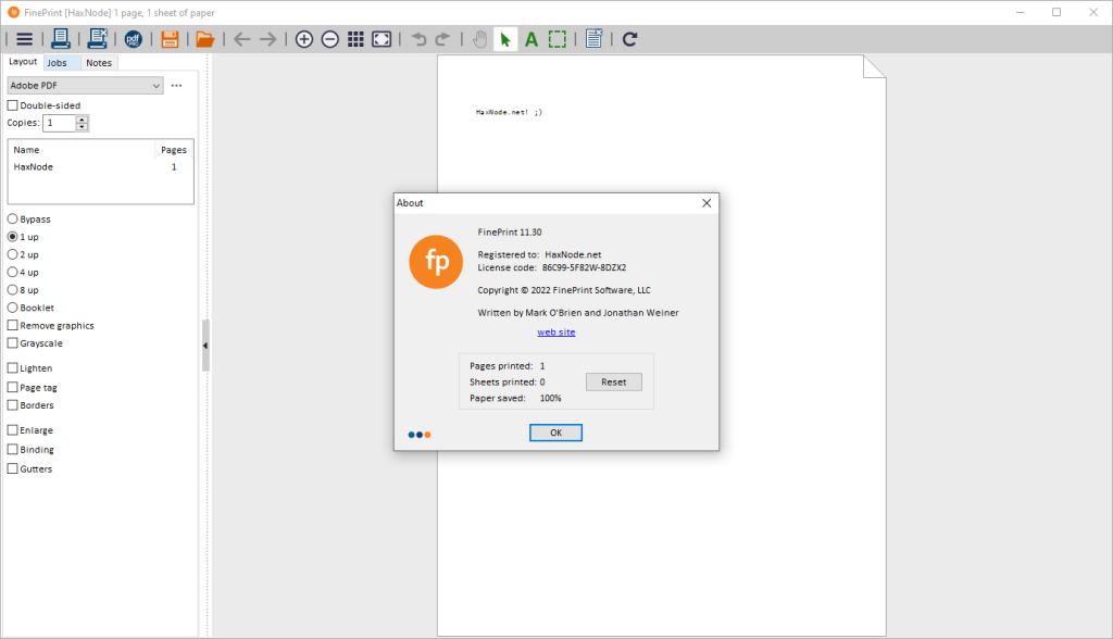 Fine Print Kuyhaa 11.34 + License Key Terbaru Gratis Unduh
