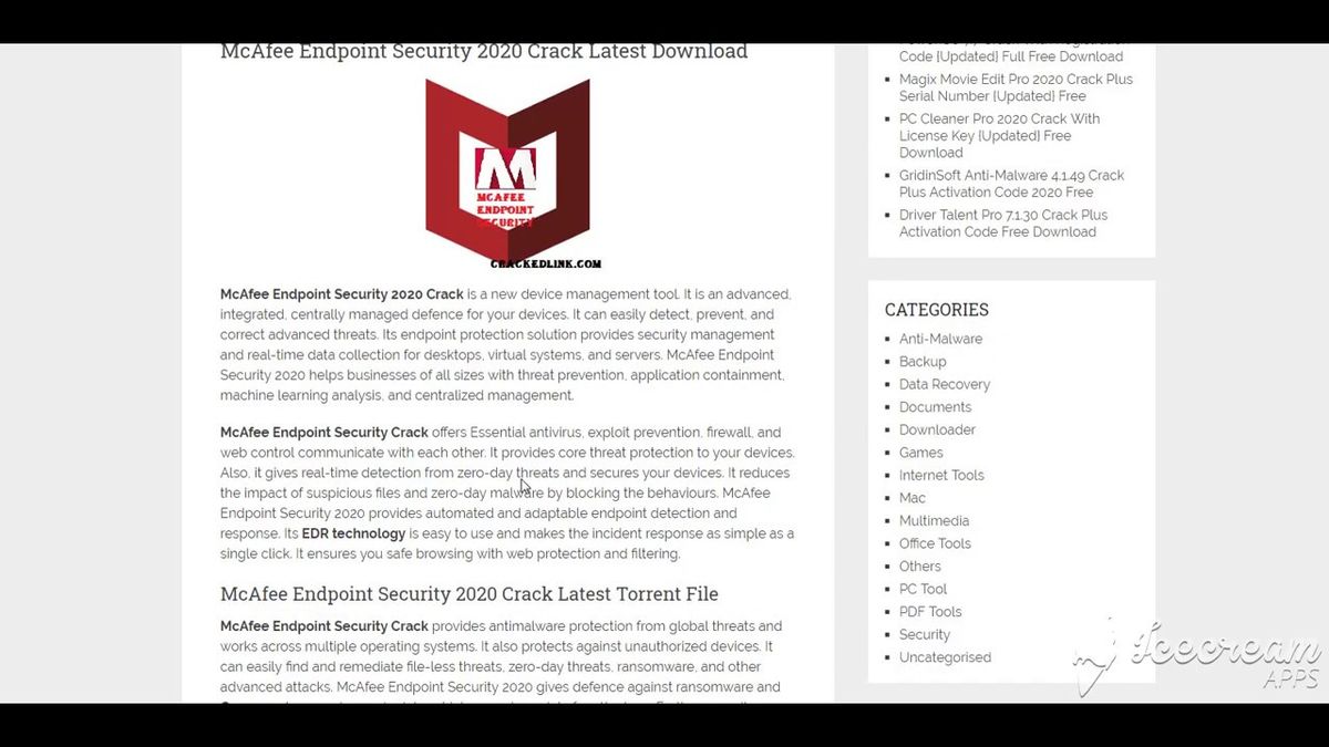 McAfee Endpoint Security Kuyhaa 10.7.0 + Keygen Versi Unduh