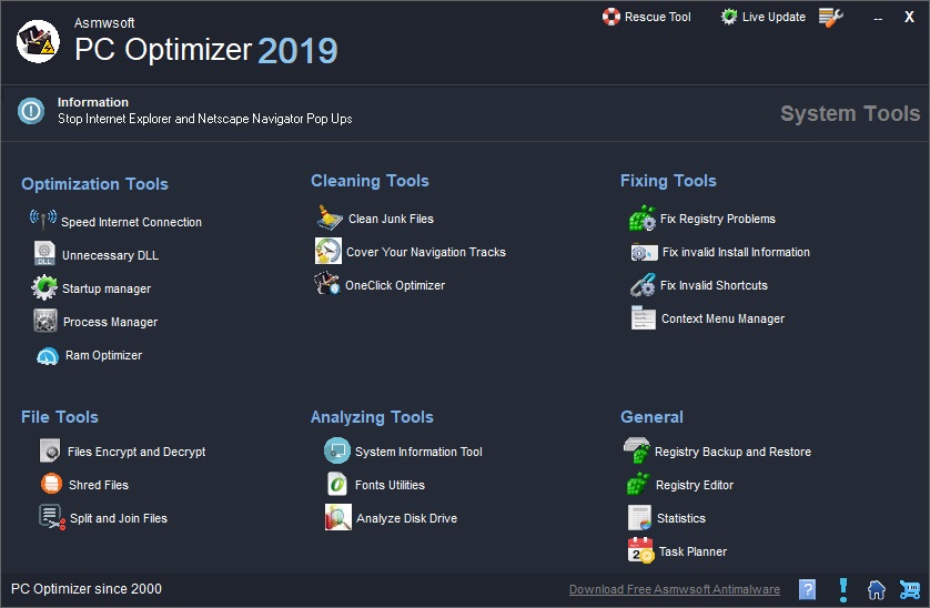 Asmwsoft PC Optimizer Kuyhaa 13.2.3262 Terbaru Versi Gratis