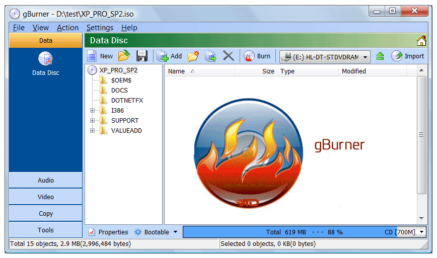 gBurner Pro Kuyhaa 5.3.1 + Kunci Seri Terbaru Gratis